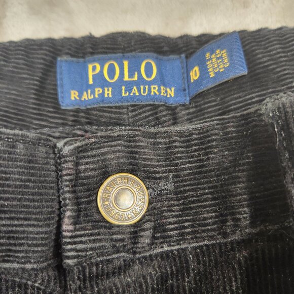 Polo Ralph Lauren Corduroy Stretchy Slim Pants Black Women's Size 10 - Picture 3 of 14